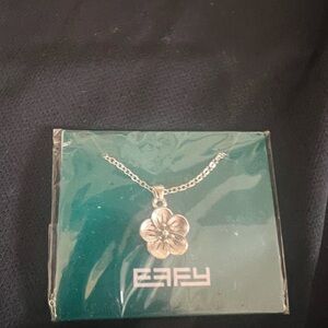 Effy Silver Floral Pendant Necklace
